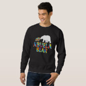 Sweatshirt Sensibilisation sur l'autisme Abuela Bear Puzzle S (Devant entier)
