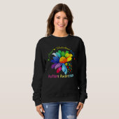 Sweatshirt Sensibilisation sur l'autisme Accepter Comprendre (Devant entier)