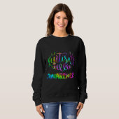Sweatshirt Sensibilisation sur l'autisme Autisme enseignant M (Devant entier)