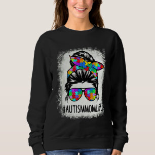 Sweatshirt Sensibilisation sur l'autisme autistique Maman Vie