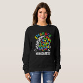 Sweatshirt Sensibilisation sur l'autisme autistique Mois d'ad (Devant entier)