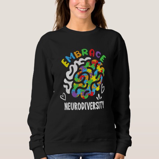 Sweatshirt Sensibilisation sur l'autisme autistique Mois d'ad (Devant)