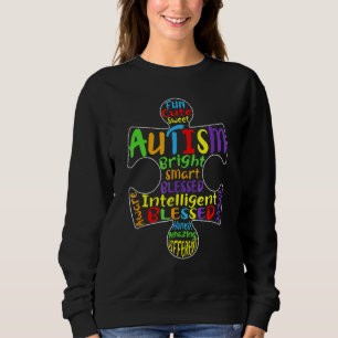 Sweatshirt Sensibilisation sur l'autisme Coeur Béni Hommes Fe
