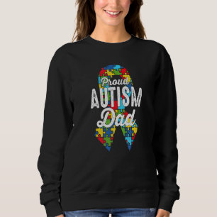Sweatshirt Sensibilisation sur l'autisme Fière Autisme Papa R