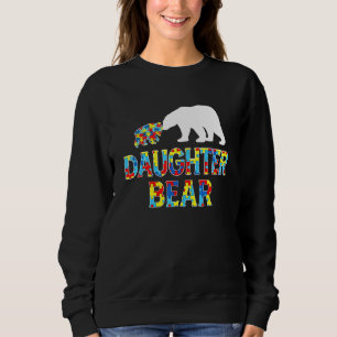 Sweatshirt Sensibilisation sur l'autisme Fille Ours Puzzle So