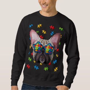 Sweatshirt Sensibilisation sur l'autisme French Bulldog Puzzl