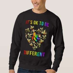 Sweatshirt Sensibilisation sur l'autisme Il Est Ok D'Être Dif