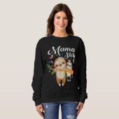 Sweatshirt Sensibilisation sur l'autisme Mama Sloth (Devant entier)