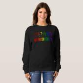 Sweatshirt Sensibilisation sur l'autisme Neurodiversité Fleur (Devant entier)