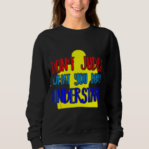 Sweatshirt Sensibilisation sur l'autisme Pour Les Familles De