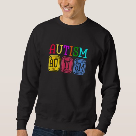 Sweatshirt Sensibilisation sur l'autisme Puzzle Éléments de t (Devant)