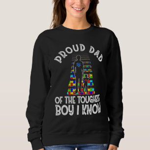 Sweatshirt Sensibilisation sur l'autisme Puzzle Fier Papa De