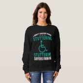 Sweatshirt Sensibilisation Turquoise Ribbon Support Devis Fam (Devant entier)