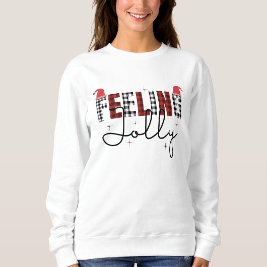 Sweatshirt Sentiment Jolly noël (Devant)