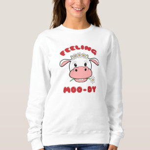 Sweatshirt Sentiment vache   T-shirt à manches longues avec c