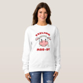 Sweatshirt Sentiment vache | T-shirt à manches longues avec c (Devant entier)