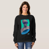 Sweatshirt Sentiments Durs Emo Vaporwave Esthétique Sculpture (Devant entier)