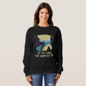 Sweatshirt Sentir Camping Camping Randonnée Camper Hiker Sum (Devant entier)