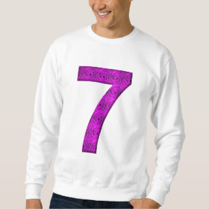 Sweatshirt Sept chemise vibratoire chanceuse du numéro 7 de