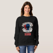 Sweatshirt Serbie N'est Jamais Sous-Estimer (Devant entier)