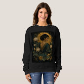 Sweatshirt Sérénité du Lotus au Clair de Lune (Devant entier)