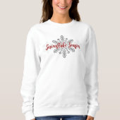 Sweatshirt Série des flocs de neige Script hiver (Devant)