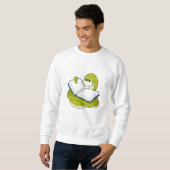 Sweatshirt Serpent à la lecture avec livre (Devant entier)