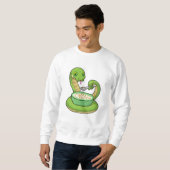 Sweatshirt Serpent à manger avec Muesli (Devant entier)