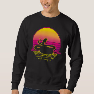 Sweatshirt Serpent à sonnette Herpétologue Retro Vint