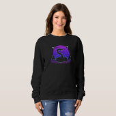 Sweatshirt Serpent à Sonnette Rétro Style 80s Coucher de Sole (Devant entier)