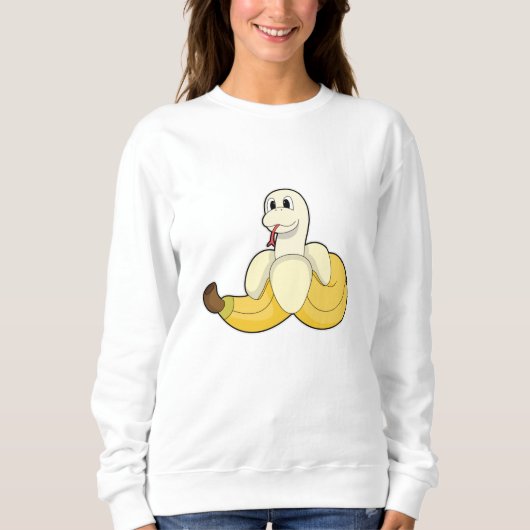 Sweatshirt Serpent avec banane (Devant)