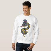 Sweatshirt Serpent avec Casquette (Devant entier)