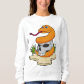 Sweatshirt Serpent avec crâne (Devant)