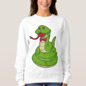 Sweatshirt Serpent avec cravate de cabot (Devant)