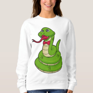 Sweatshirt Serpent avec cravate de cabot