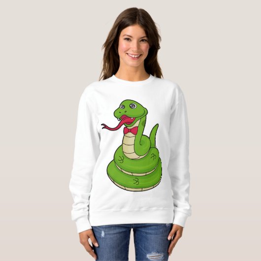Sweatshirt Serpent avec cravate de cabot (Devant entier)