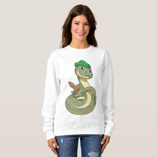 Sweatshirt Serpent avec épée (Devant entier)