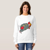 Sweatshirt Serpent avec fusée (Devant entier)