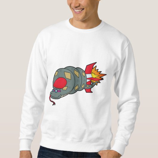 Sweatshirt Serpent avec fusée (Devant)