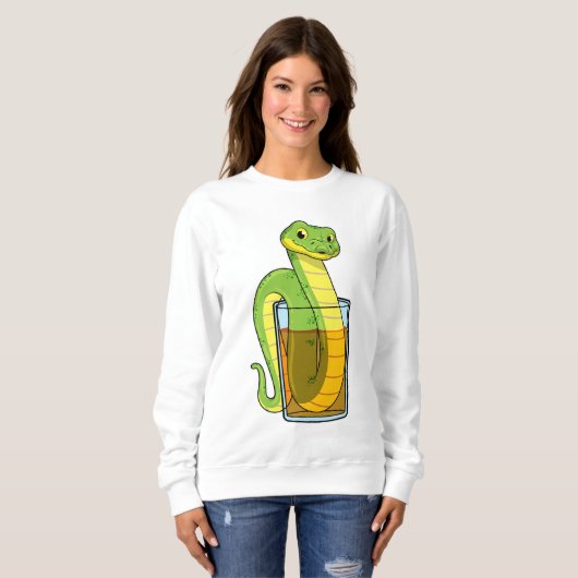 Sweatshirt Serpent avec jus (Devant entier)