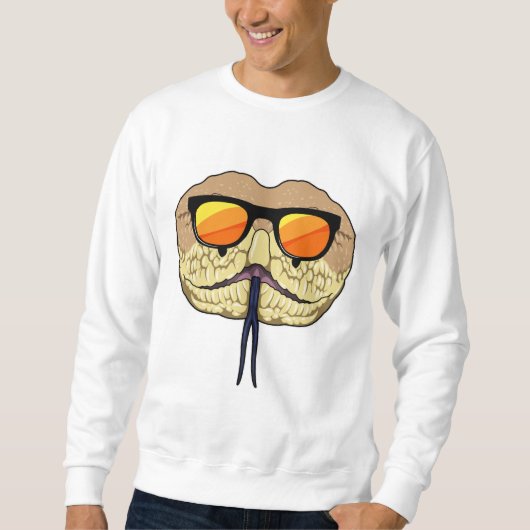 Sweatshirt Serpent avec lunettes de soleil (Devant)