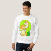 Sweatshirt Serpent avec verre de jus de citron (Devant entier)