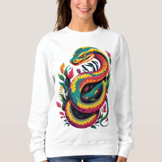 Sweatshirt Serpent coloré (Devant)