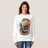 Sweatshirt Serpent coloré (Devant entier)