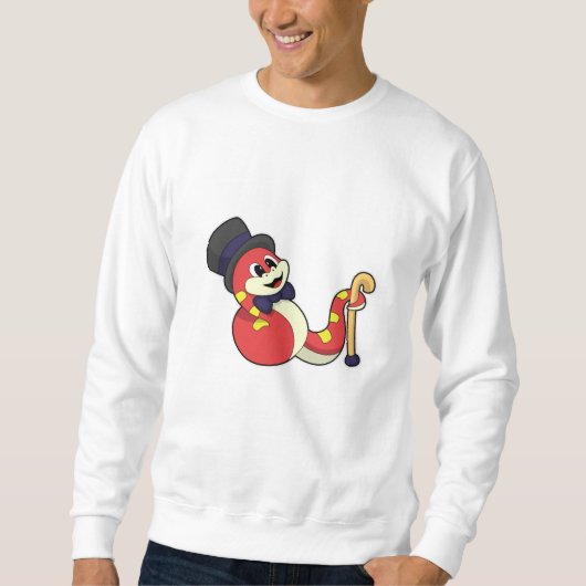 Sweatshirt Serpent comme chambre avec Casquette (Devant)