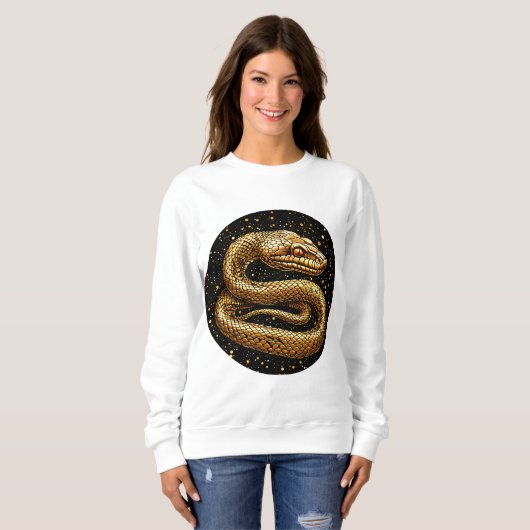 Sweatshirt Serpent doré (Devant entier)