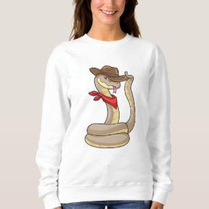 Sweatshirt Serpent en cowboy avec Écharpe