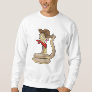 Sweatshirt Serpent en cowboy avec Écharpe