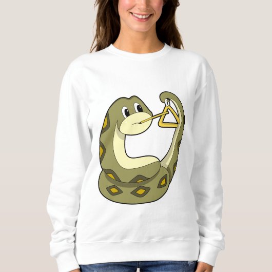 Sweatshirt Serpent en musique avec Triangle.PNG (Devant)
