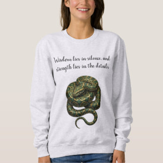 Sweatshirt Serpent sage Art minimaliste Nature - Sweat-shirt